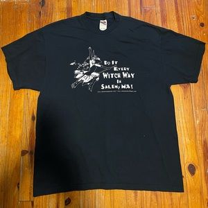 FOTL Heavy Cotton Black Tee Do It Every Witch Way in Salem MA, 2XL